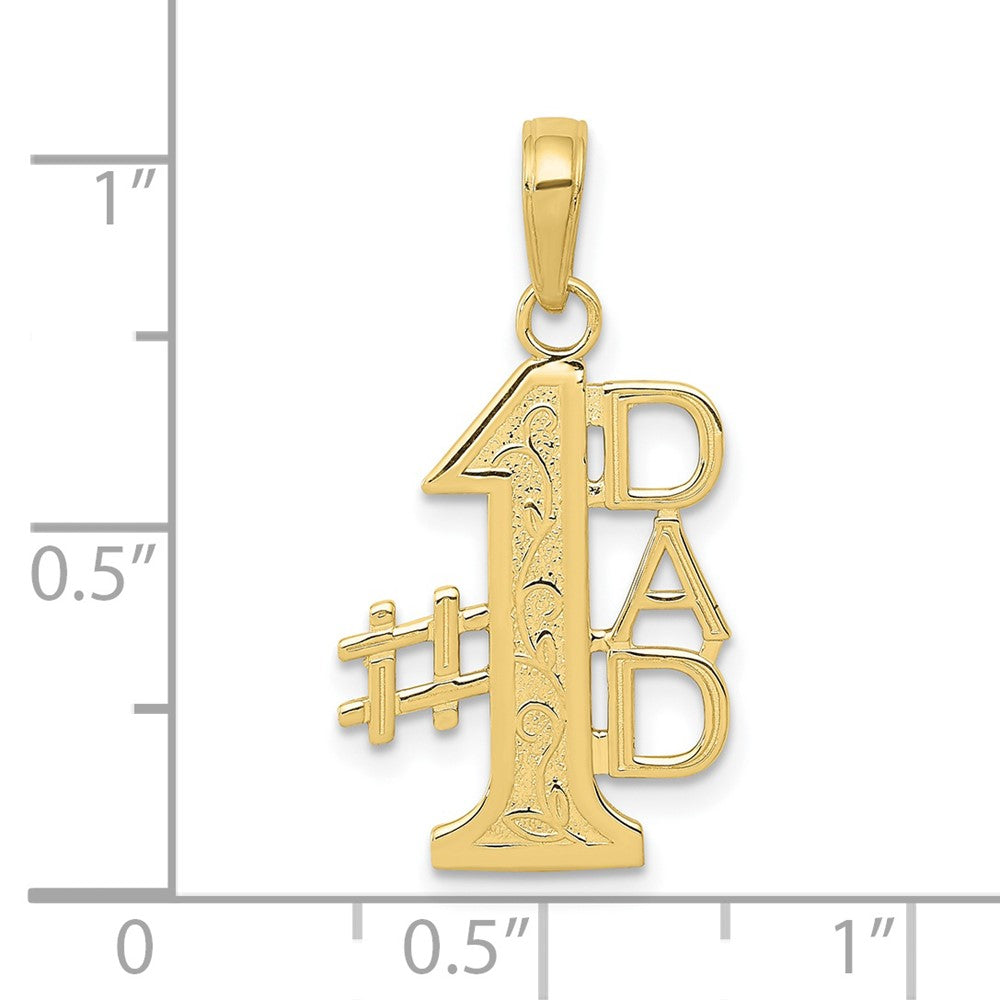 10K Gelbgold 10K #1 Dad Charm