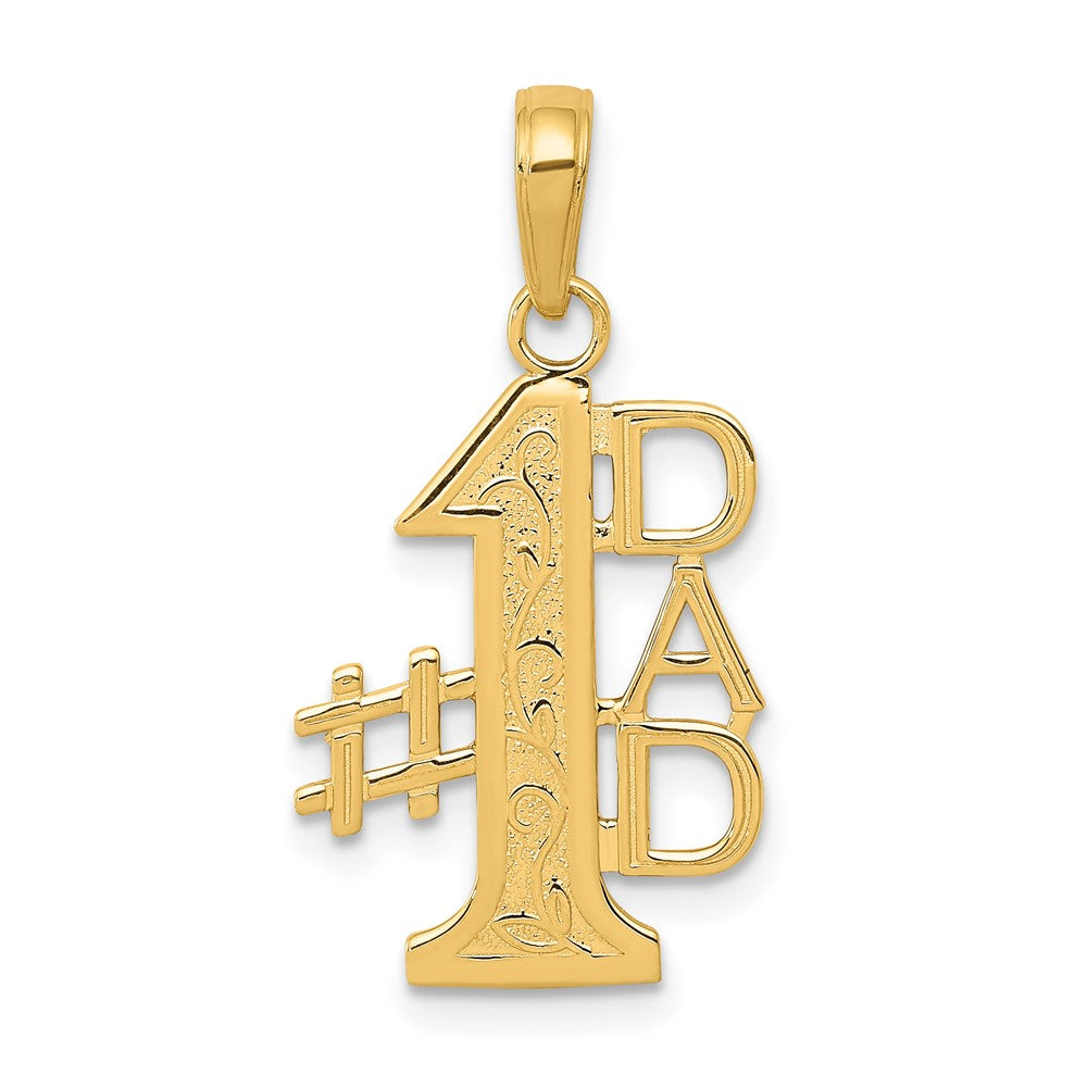 10K Gelbgold 10K #1 Dad Charm