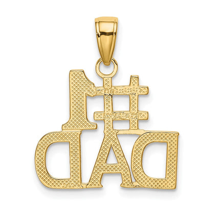 10K Gelbgold 10K #1 Dad Charm