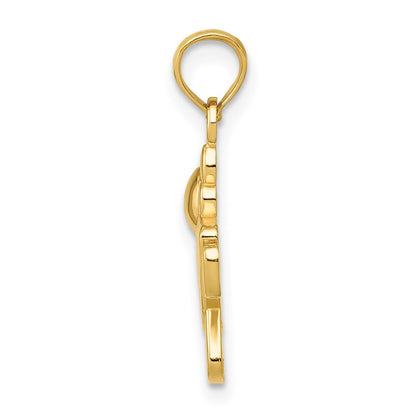 10K Gelbgold Little Mädchen Charm