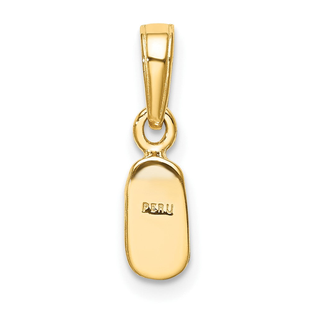 10K Gelbgold Baby Schuh Charm