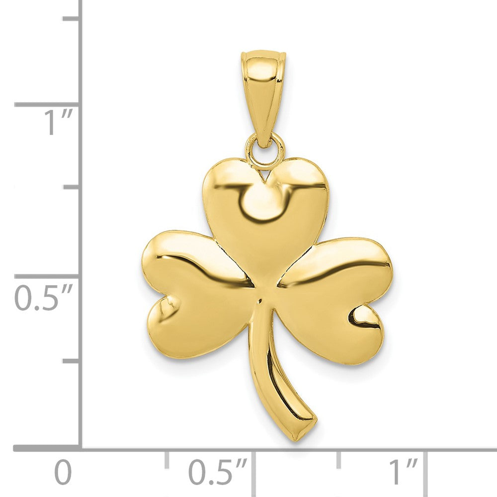 10K Gelbgold Kleeblatt Charm