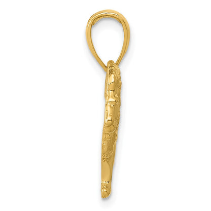 10K Gelbgold 10K Löwe Charm