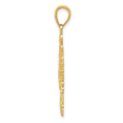 10K Gelbgold 10K Phoenix Mythological Vogel Charm