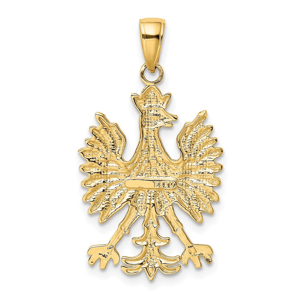 10K Gelbgold 10K Phoenix Mythological Vogel Charm