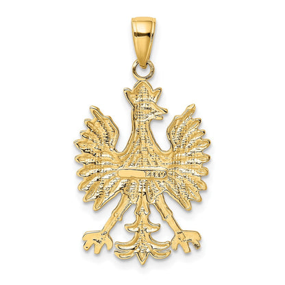 10K Gelbgold 10K Phoenix Mythological Vogel Charm