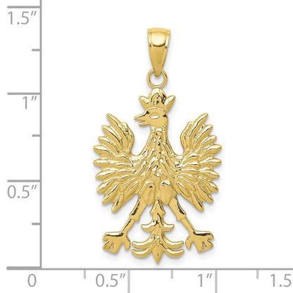 10K Gelbgold 10K Phoenix Mythological Vogel Charm