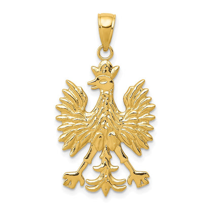 10K Gelbgold 10K Phoenix Mythological Vogel Charm