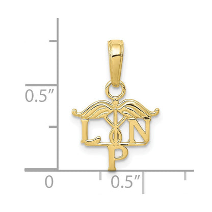 10K Gelbgold 10K Lpn Symbol Anhänger