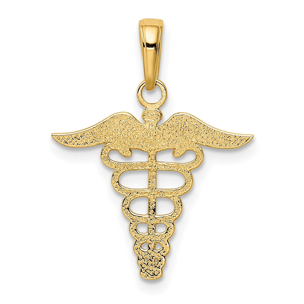 10K Gelbgold Caduceus Anhänger