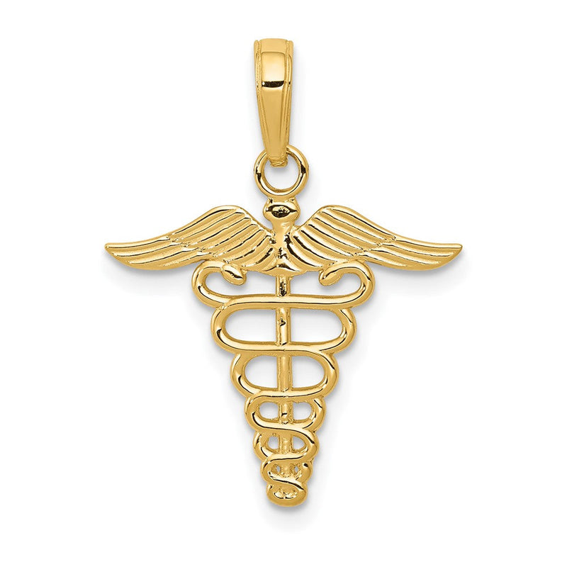 10K Gelbgold Caduceus Anhänger