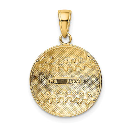 10K Gelbgold 10K Diamantiert Baseball Charm