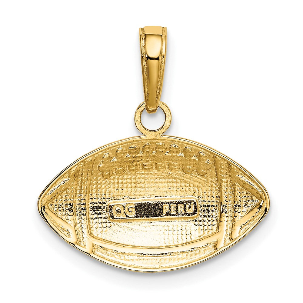 10K Gelbgold Football Anhänger