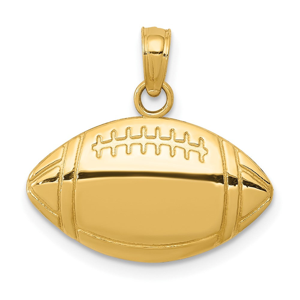 10K Gelbgold Football Anhänger
