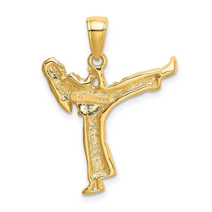 10K Gelbgold Mädchen Karate Charm