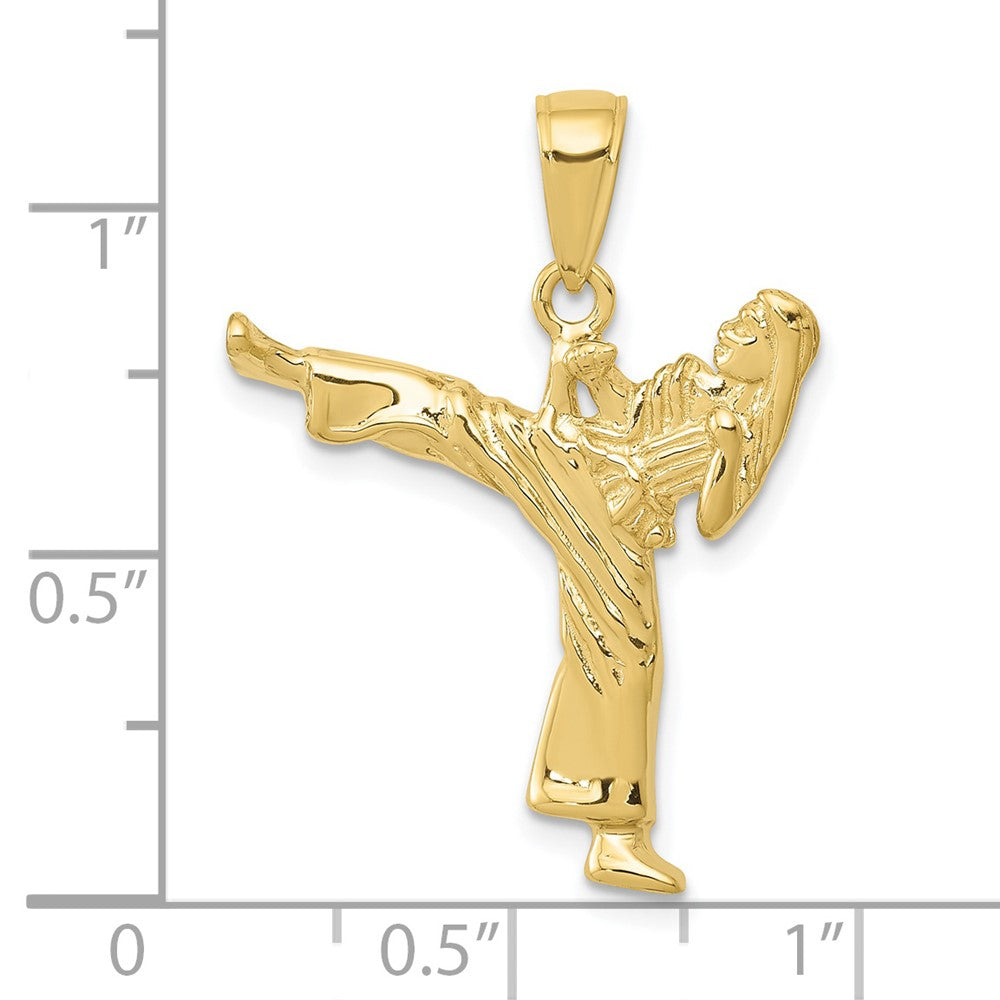 10K Gelbgold Mädchen Karate Charm