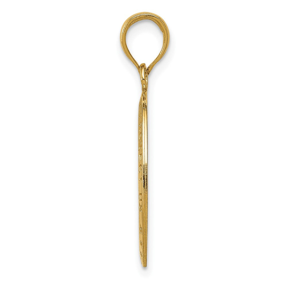10K Gelbgold Saint Christopher Medaille Anhänger