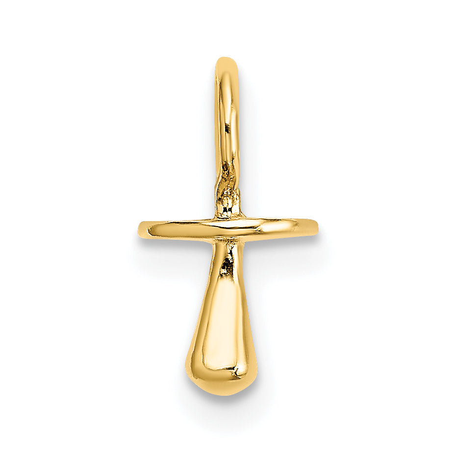 10K Gelbgold 10K Poliert 3-d Pacifier Charm