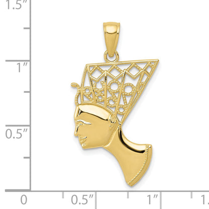 10K Gelbgold Nefertiti Anhänger