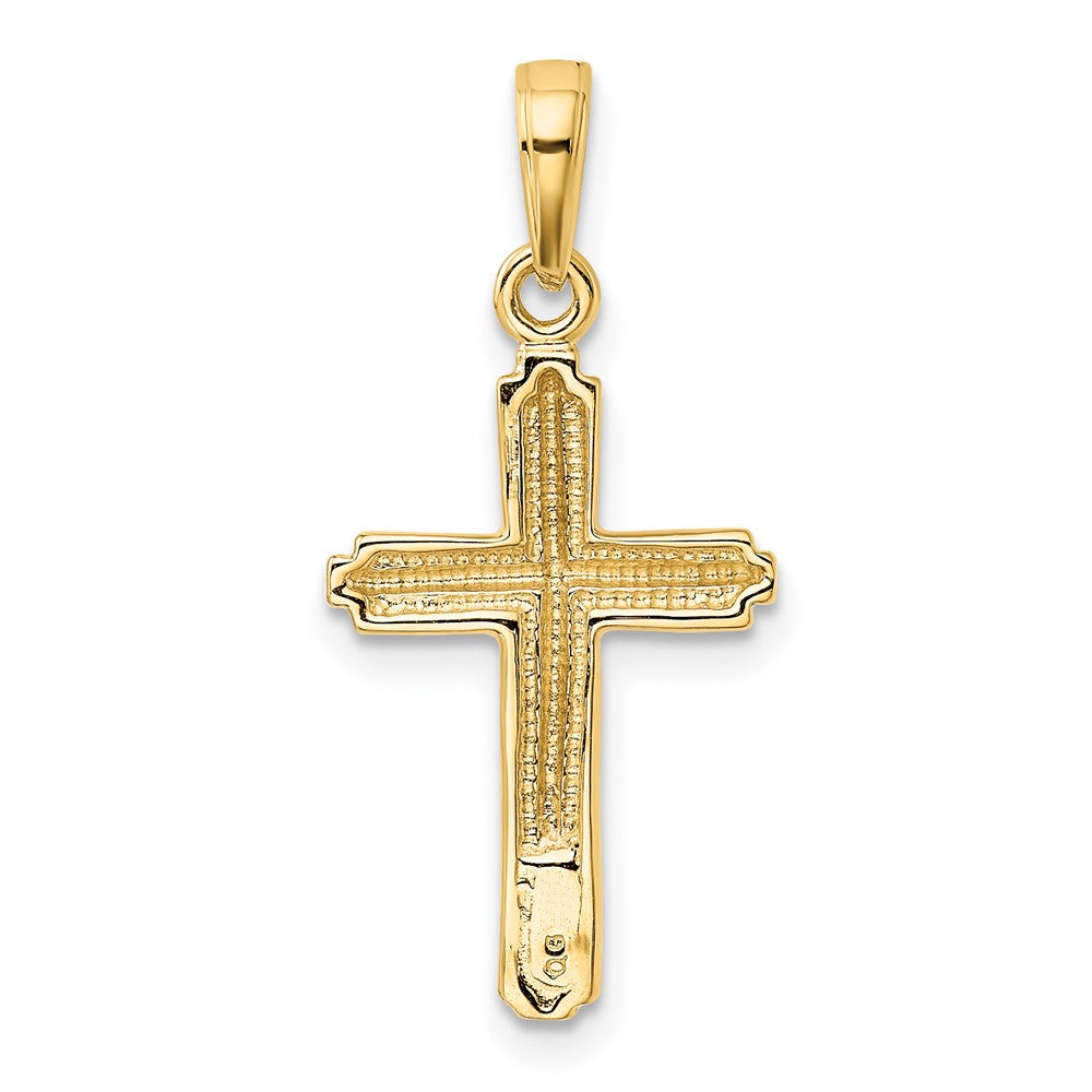 10K Gelbgold Kreuz Anhänger