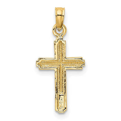 10K Gelbgold Kreuz Anhänger