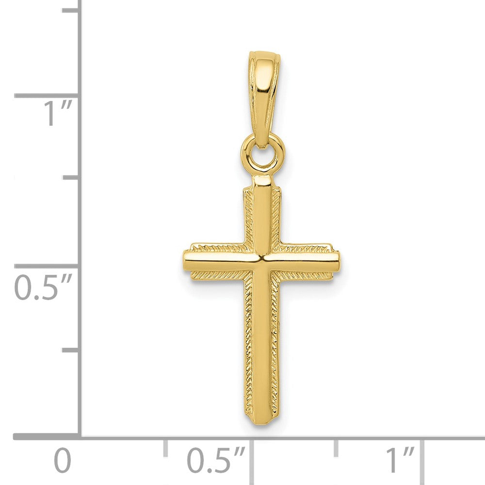 10K Gelbgold Kreuz Anhänger