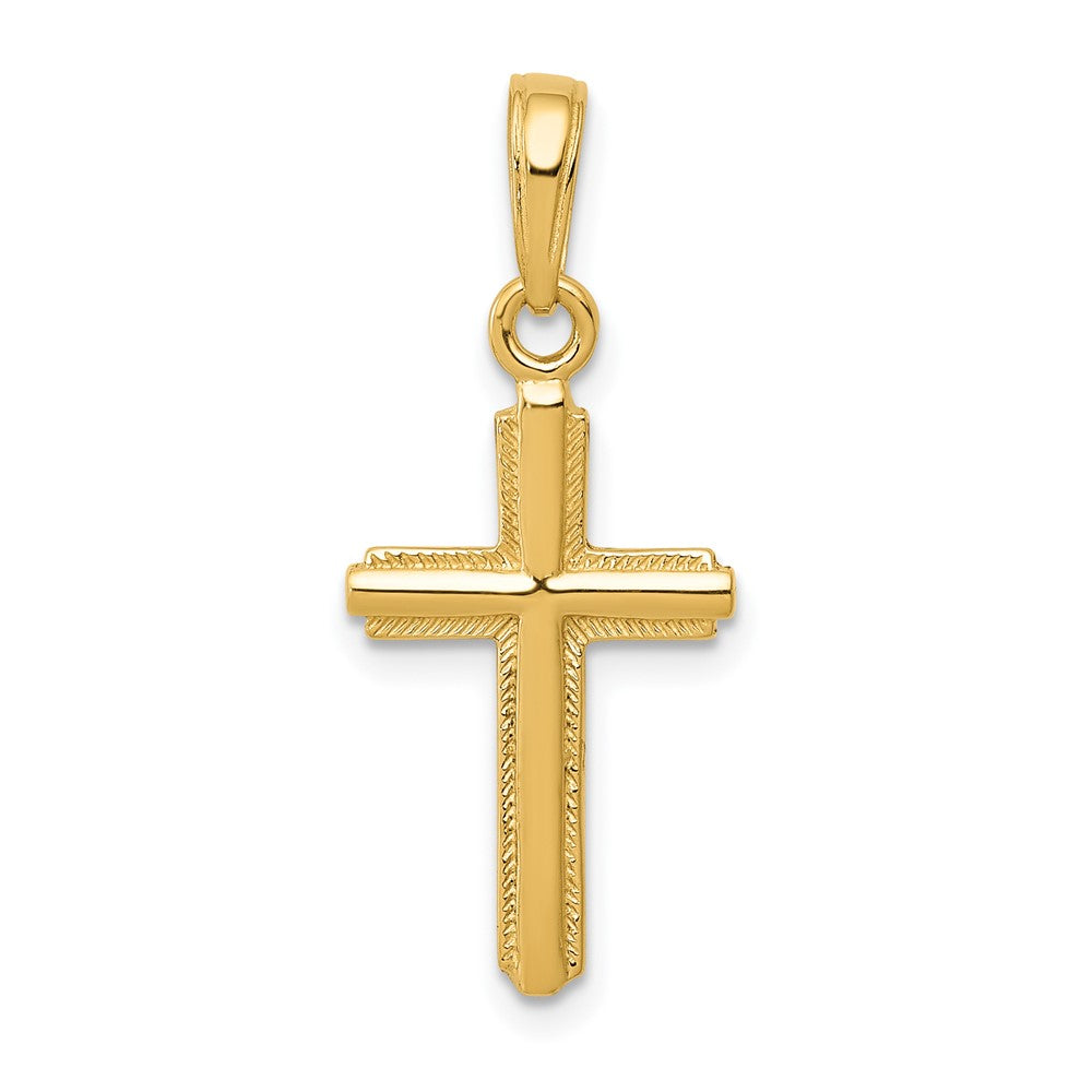 10K Gelbgold Kreuz Anhänger