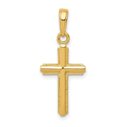 10K Gelbgold Kreuz Anhänger