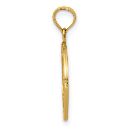10K Gelbgold Saint Michael Medaille Anhänger