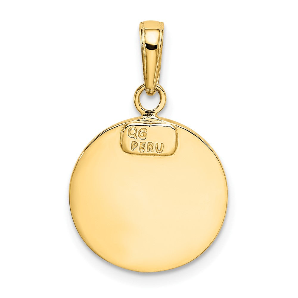 10K Gelbgold Saint Michael Medaille Anhänger