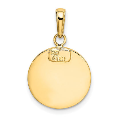 10K Gelbgold Saint Michael Medaille Anhänger