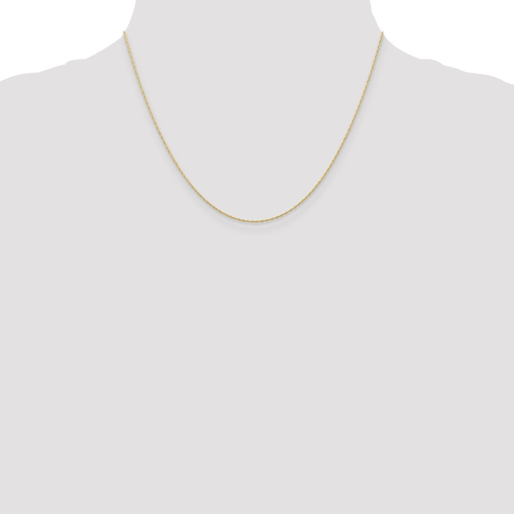 10K Gelbgold.5mm Carded Ankerkette Kordel Halskette