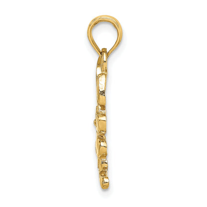 10K Gelbgold 10K Hase Charm
