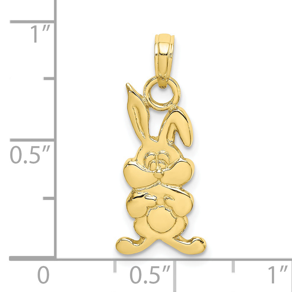 10K Gelbgold 10K Hase Charm