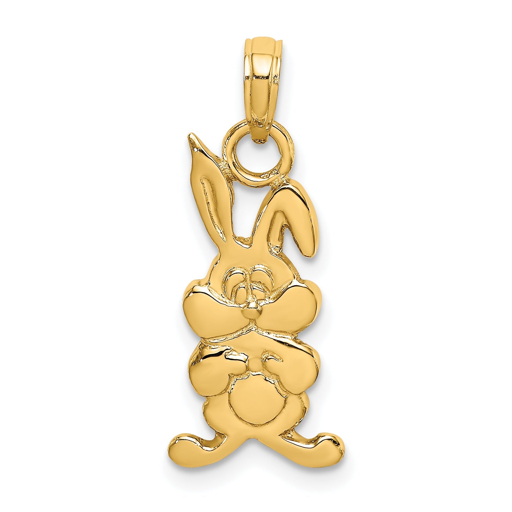 10K Gelbgold 10K Hase Charm