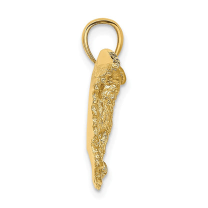 10K Gelbgold 10K Adler mit Flügel Spread Charm