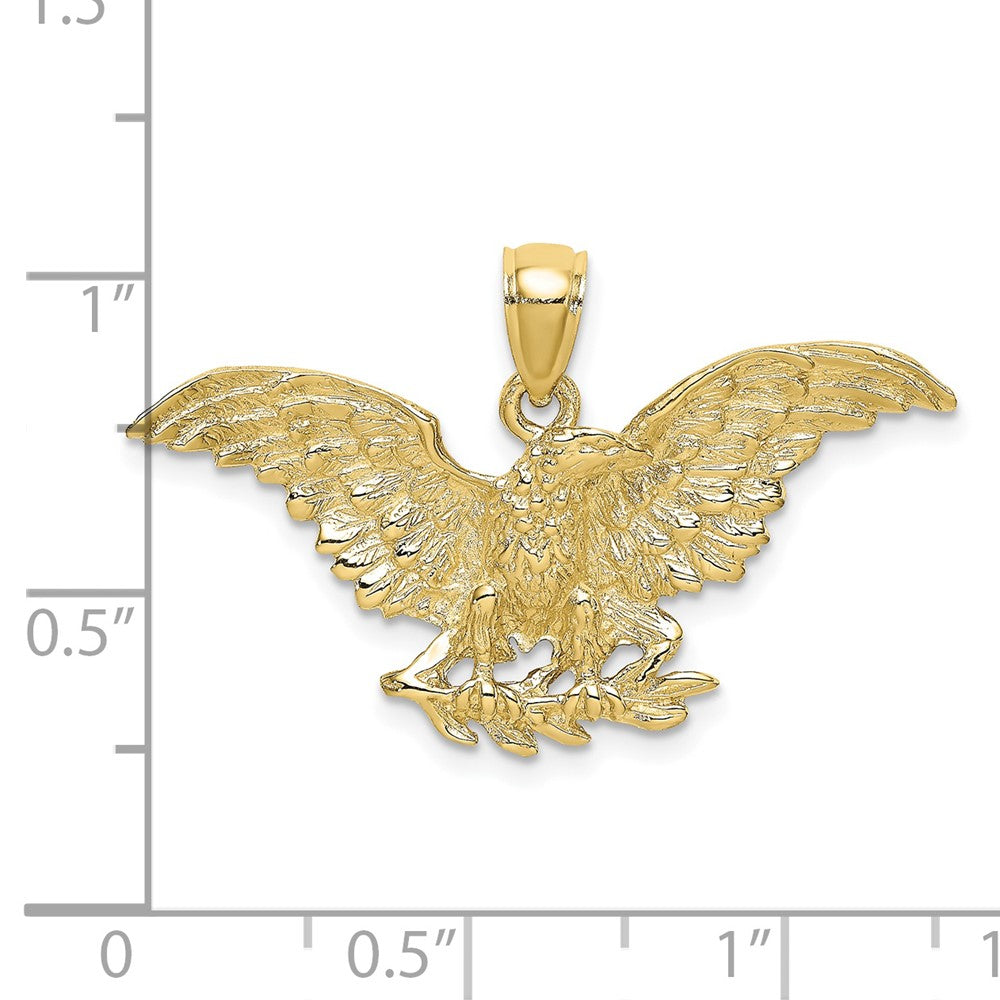 10K Gelbgold 10K Adler mit Flügel Spread Charm