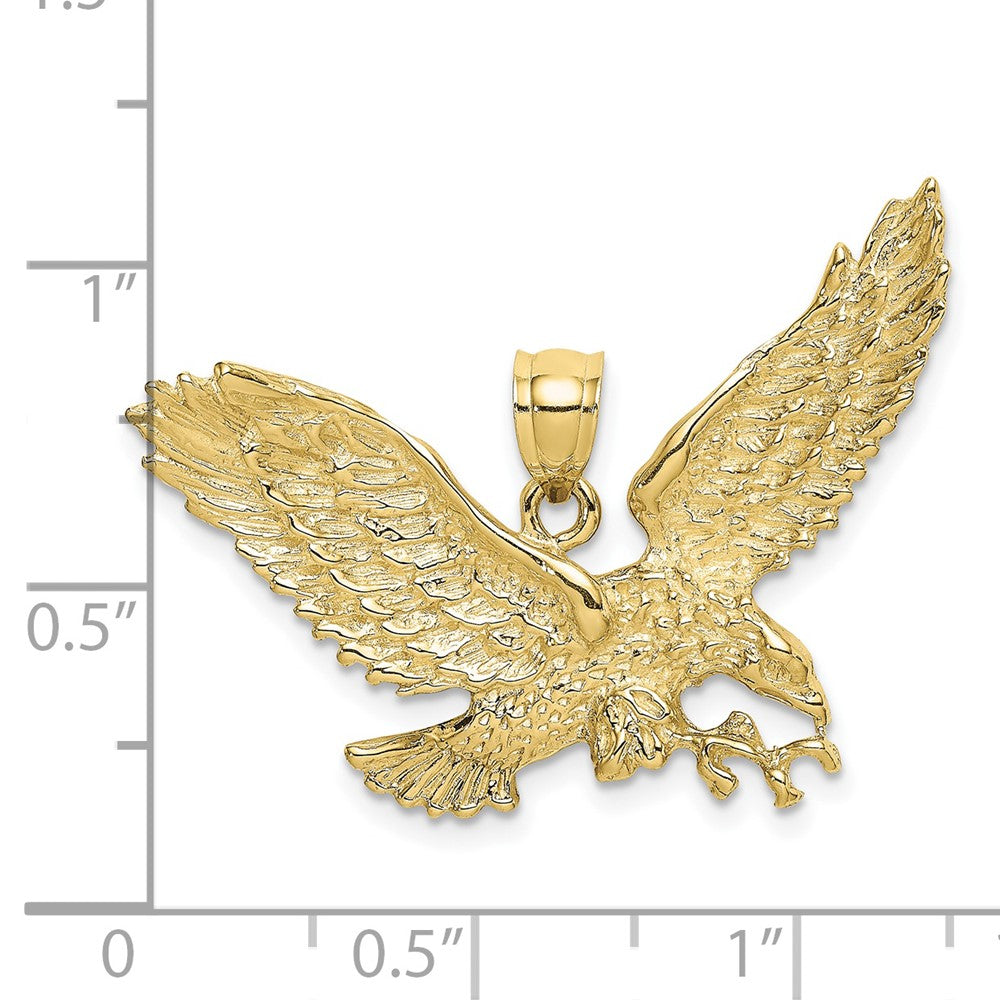 10K Gelbgold 10keagle mit Beak Touching Claws Charm
