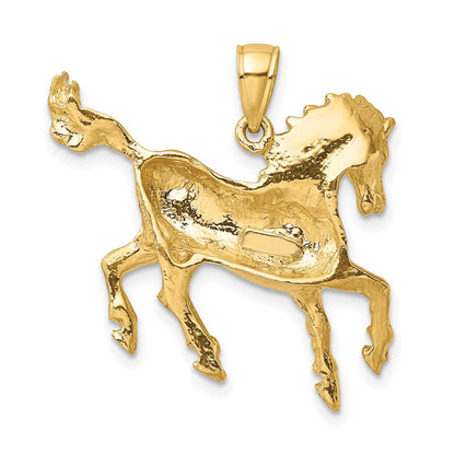 10K Gelbgold 10K 2-d Pferd Charm
