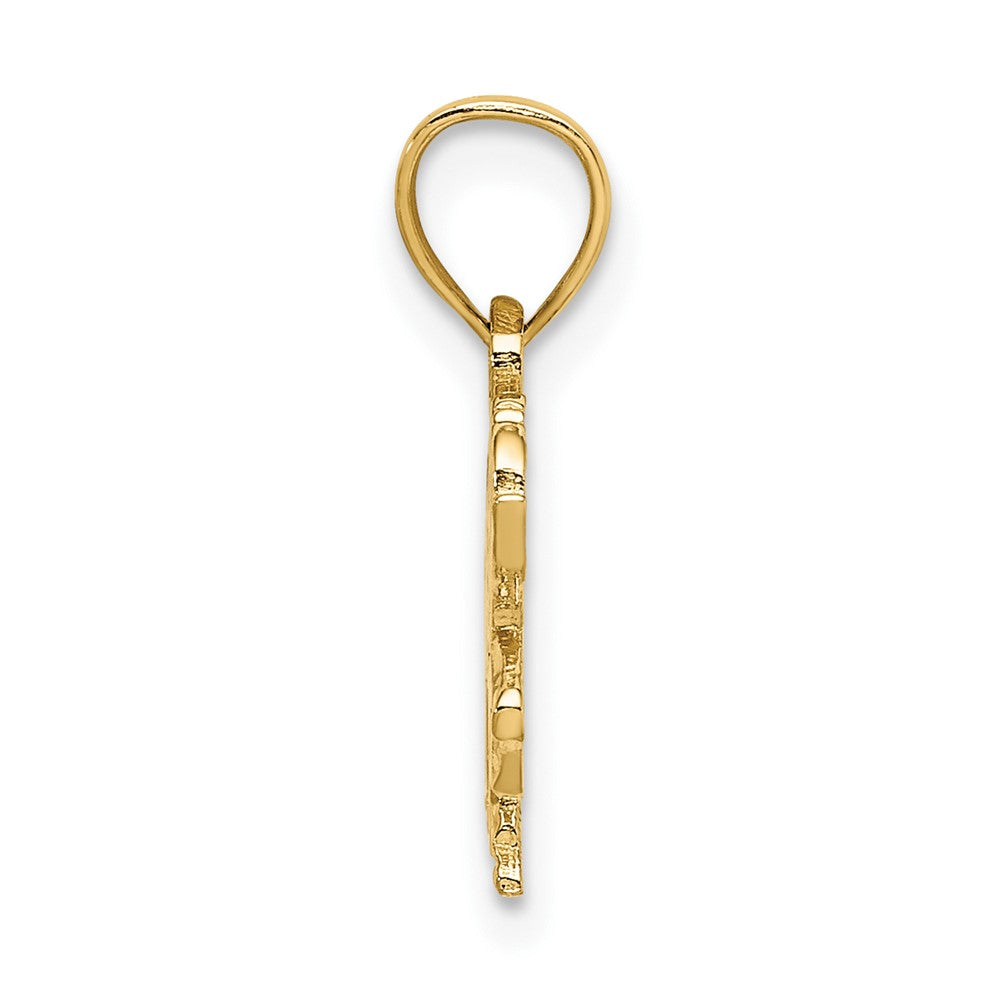 10K Gelbgold 10K Carousel Pferd Charm