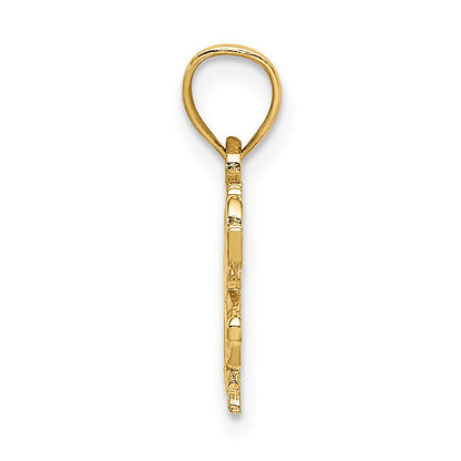 10K Gelbgold 10K Carousel Pferd Charm