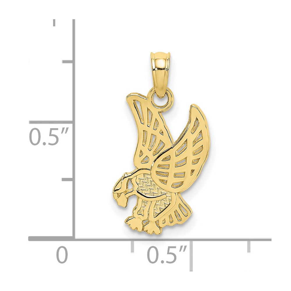 10K Gelbgold Adler Charm