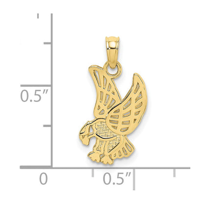 10K Gelbgold Adler Charm