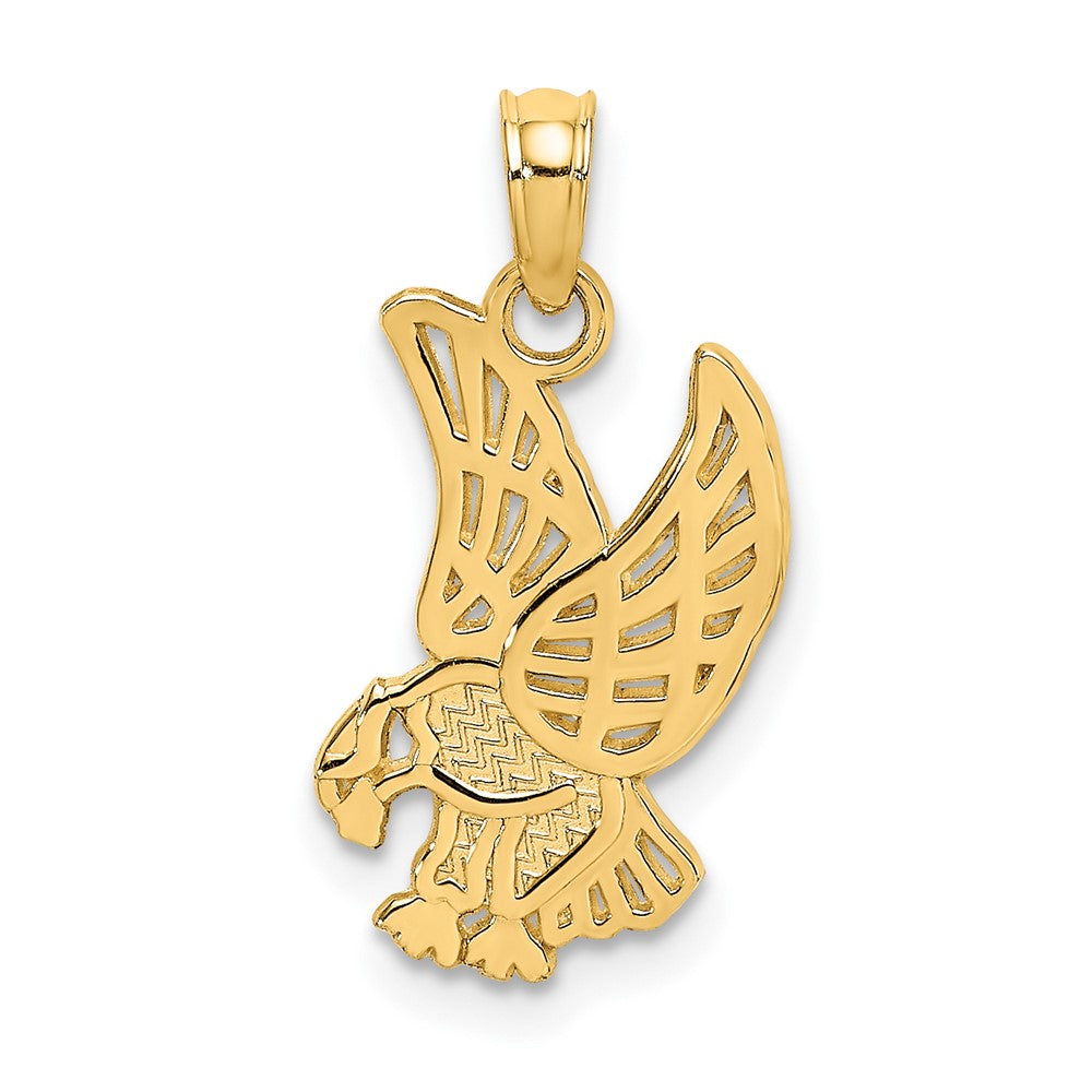 10K Gelbgold Adler Charm