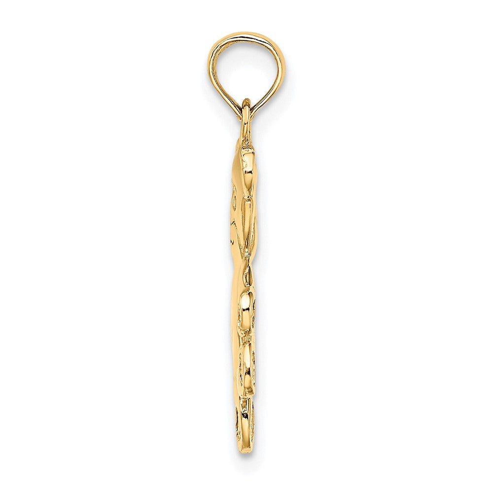 10K Gelbgold Wendbar Teddy Bär Charm