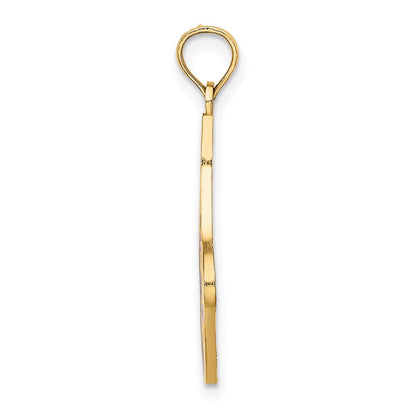 10K Gelbgold 10K Emaille Ho Weihnachten Stocking Charm