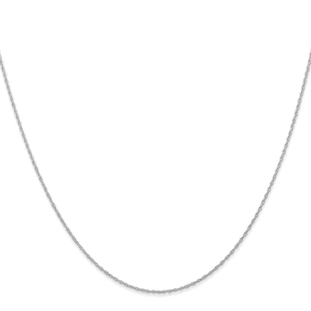 10K Weißgold.6 Mm Carded Ankerkette Kordel Halskette