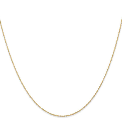 10K Gelbgold.6 Mm Carded Ankerkette Kordel Halskette