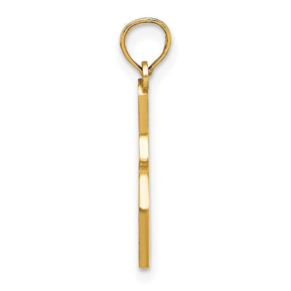10K Gelbgold 10K Emaille Bowling Kugel und Brosche Charm
