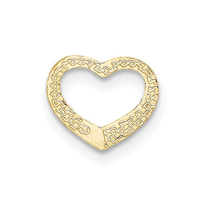 10K Gelbgold 10K Poliert Mini Floating Herz Anhänger